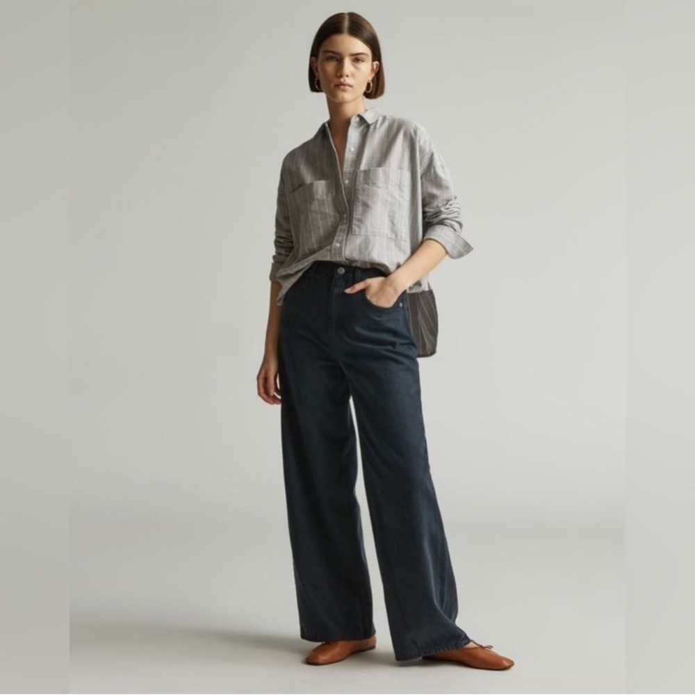 Everlane The Boxy Oxford Shirt Large - Picture 4 of 14